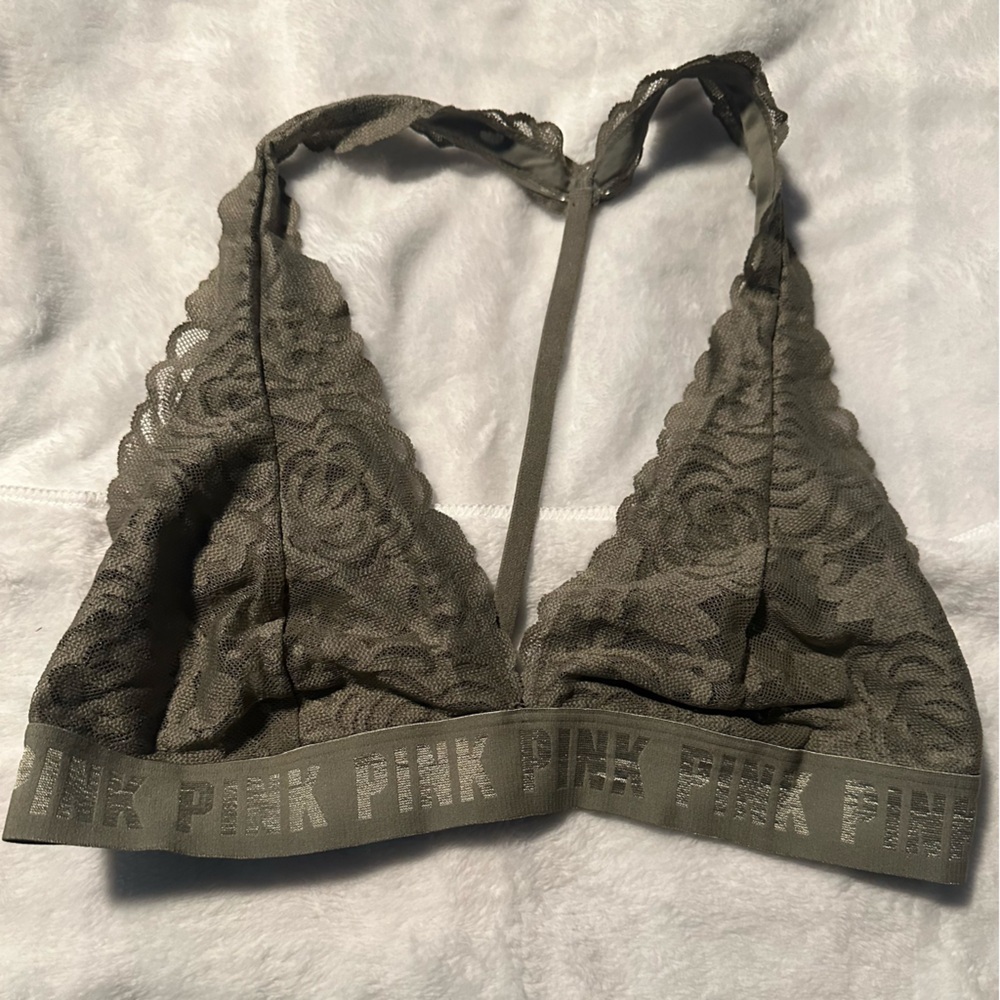 Pink Victoria Secret bralette, large size.